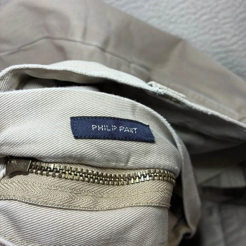 Polo Ralph Lauren Philip Chino Pants Mens 35x30 Beige Business Casual Preppy Y2K